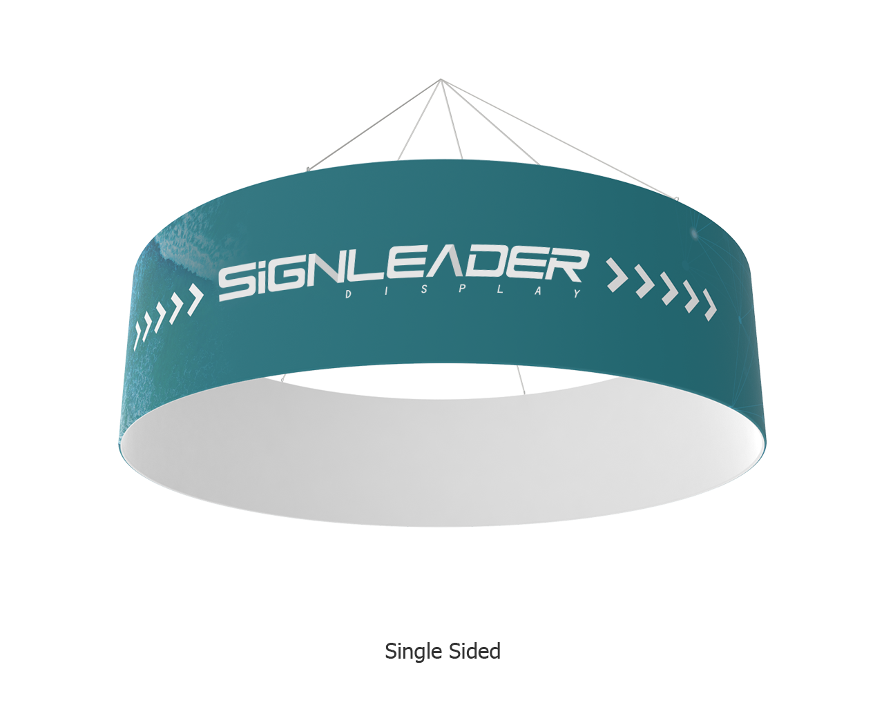 15ft Circular Hanging BannerRound Hanging SignSignleader
