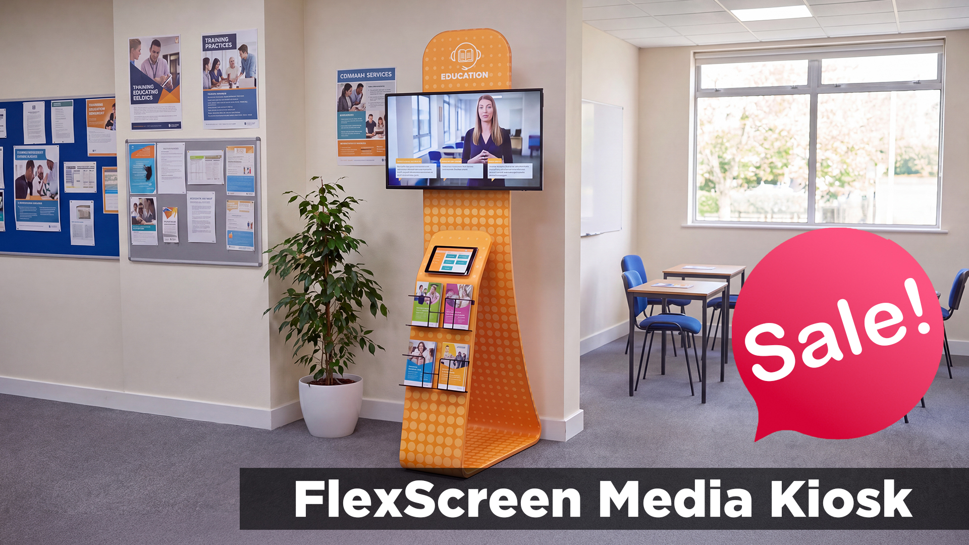 FlexScreen Media Kiosk is a modern digital signage solution designed for interactive advertising, self-service, and customer engagement in retail, hospitality, and public spaces.