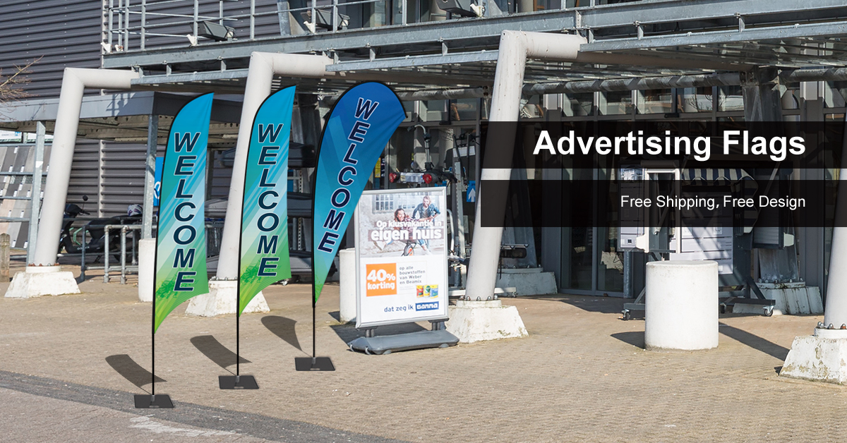 outdoor advertising flags