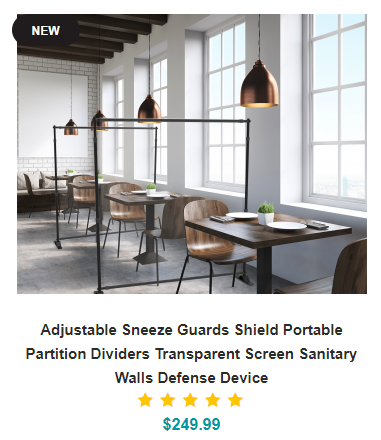 Adjustable-Sneeze-Guard-Standss