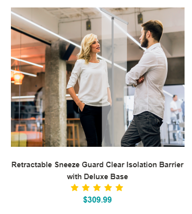 Retractable-Sneeze-Guard-Banner-Stands