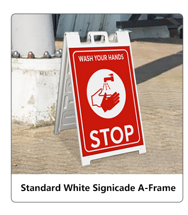 Standard White Signicade A-Frame