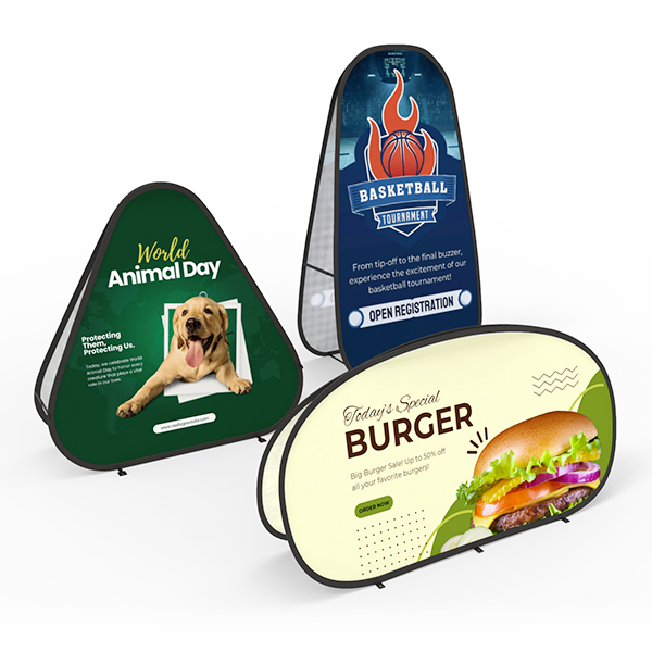 A-Frame Banner Displays