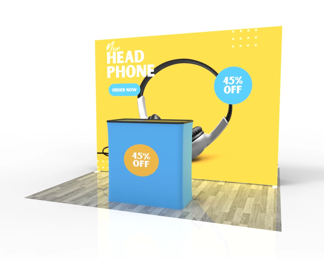 10ft SEGQuick™ Booth 25 - Pop Up Backlit