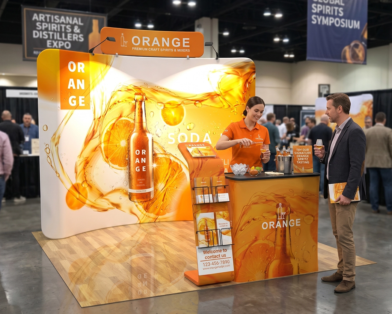10ft Beverage & Soda Trade Show Booth Pacakge 18