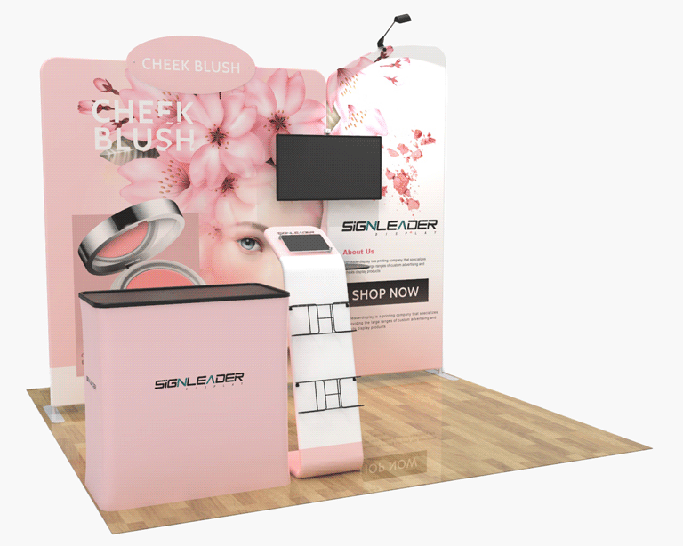 10ft Bridal Beauty & Makeup Trade Show Booth Idea 02