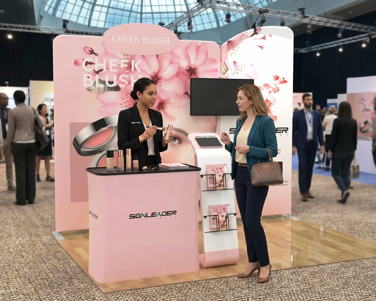 10ft Bridal Beauty & Makeup Trade Show Booth Idea 02