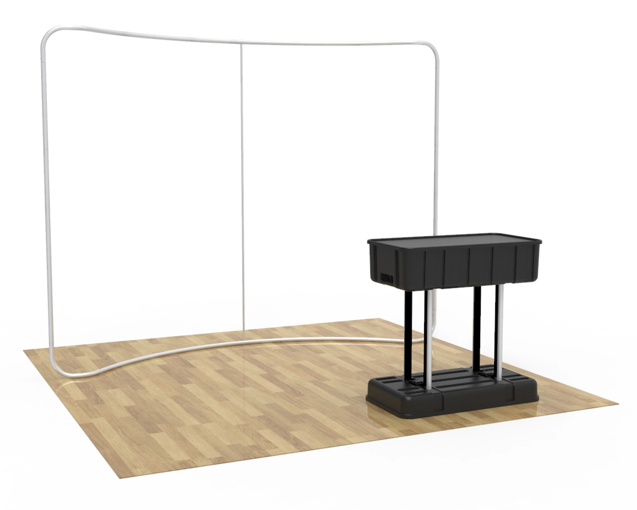 10ft Curved PortaZip™ Backdrop