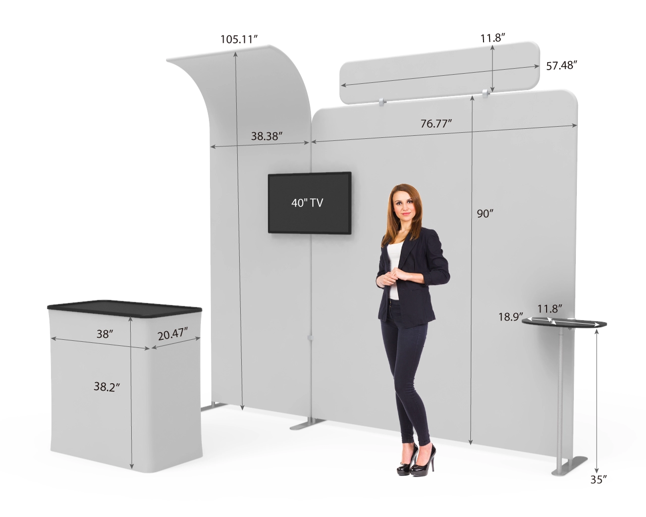 10ft Custom Natural Food Trade Show Booth Idea 16