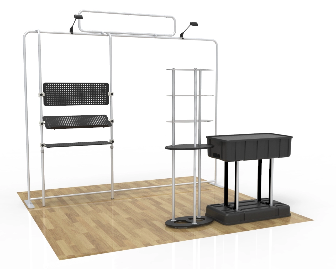 10ft Custom Trade Show Booth Kit D for Natural Skincare & Hand Cream Products