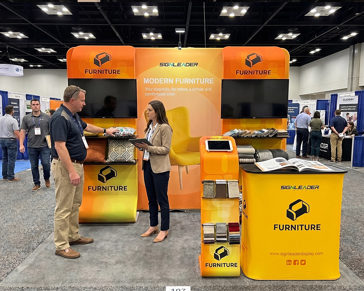 10ft Custom Trade Show Booth Kit G for Furniture Hardware & Accessories