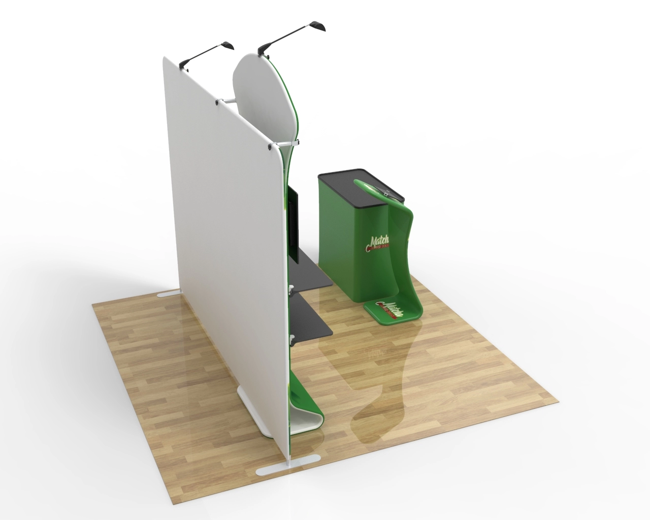 10ft Custom Trade Show Booth Kit I for Frozen Treats & Green Foods