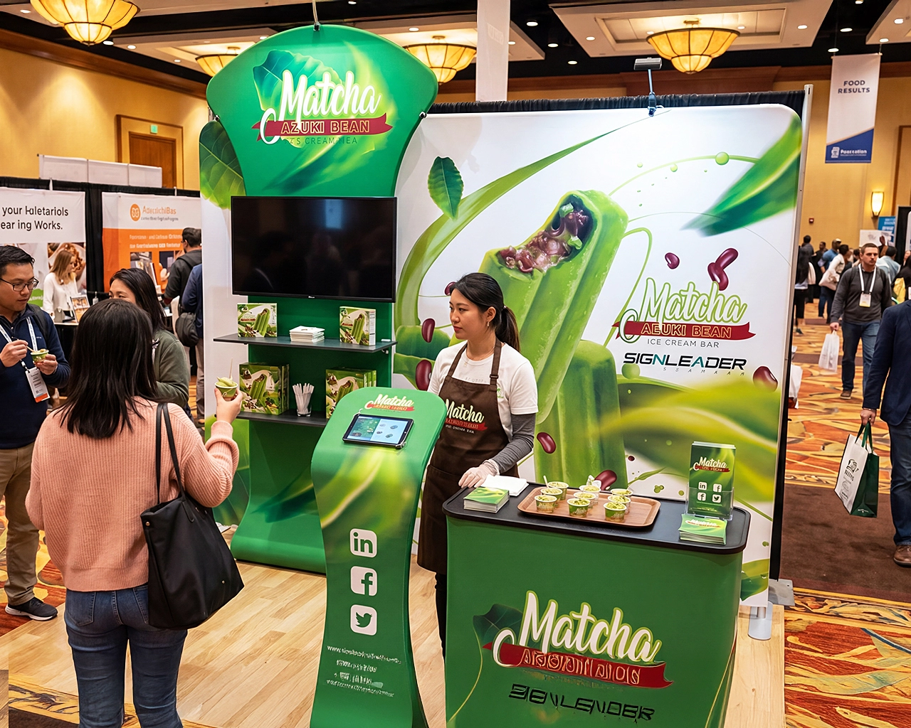 10ft Custom Trade Show Booth Kit I for Frozen Treats & Green Foods