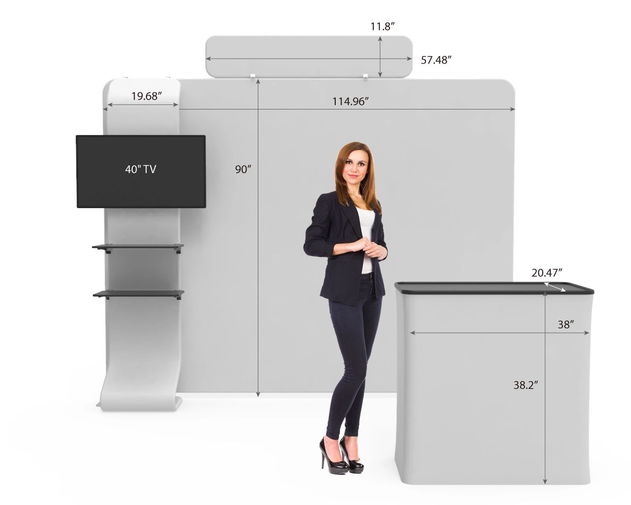 10ft Straight FlexBooth™ Max Kit