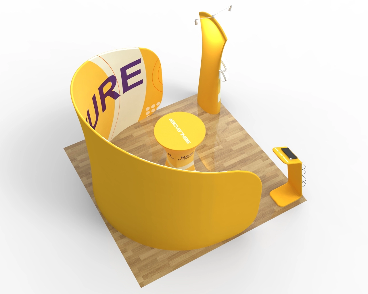 10ft Furniture & Home Decor Trade Show Booth Idea 09