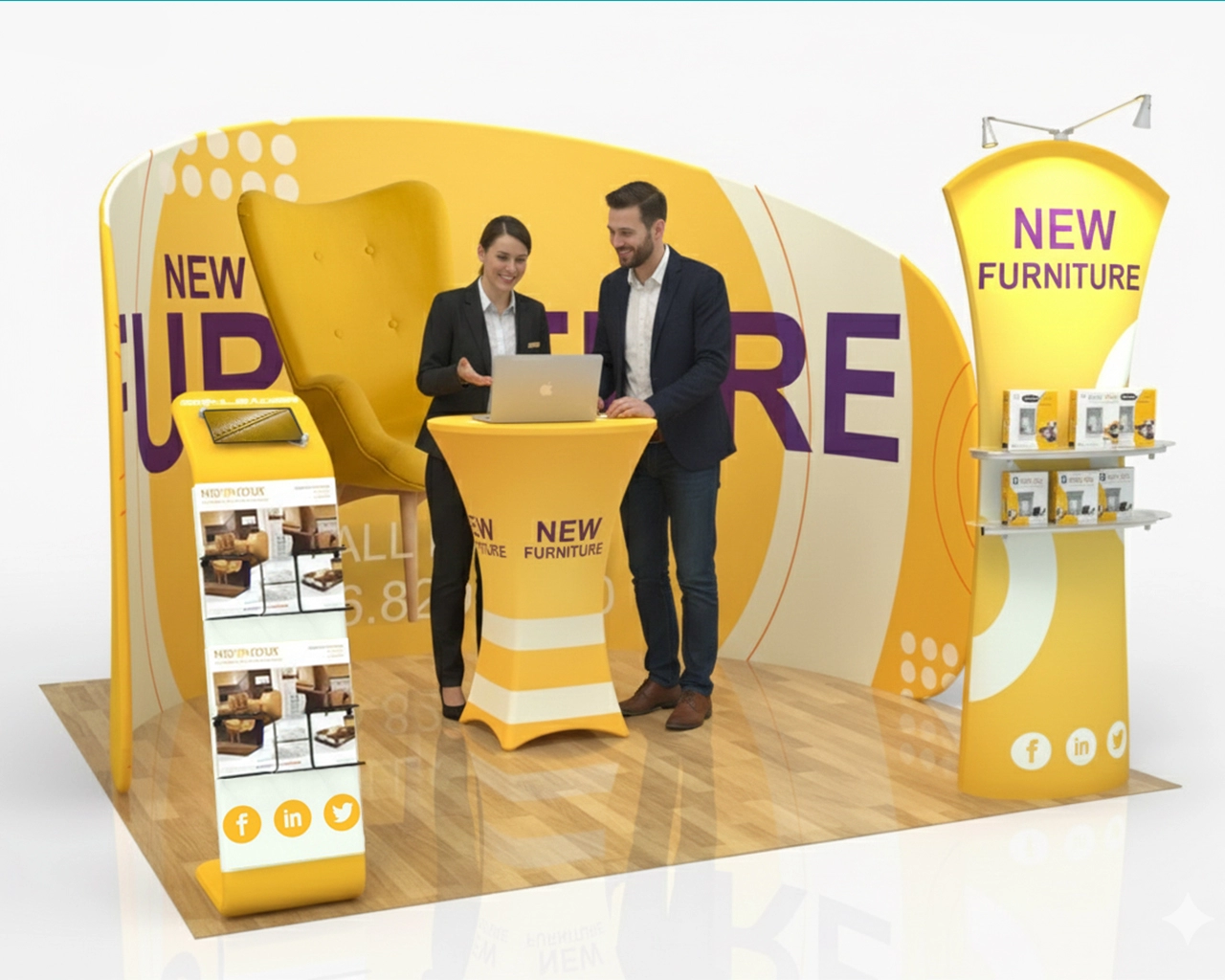 10ft Furniture & Home Decor Trade Show Booth Idea 09