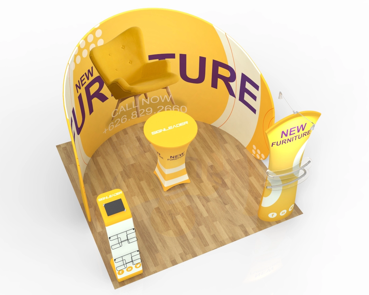 10ft Furniture & Home Decor Trade Show Booth Idea 09