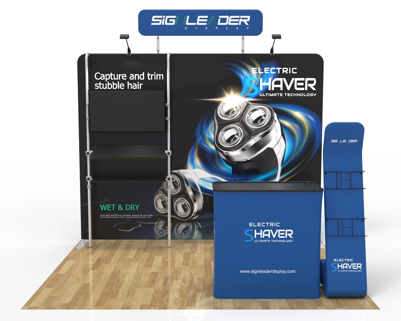 10ft Portable Electronics & Gadget Trade Show Booth Idea 18