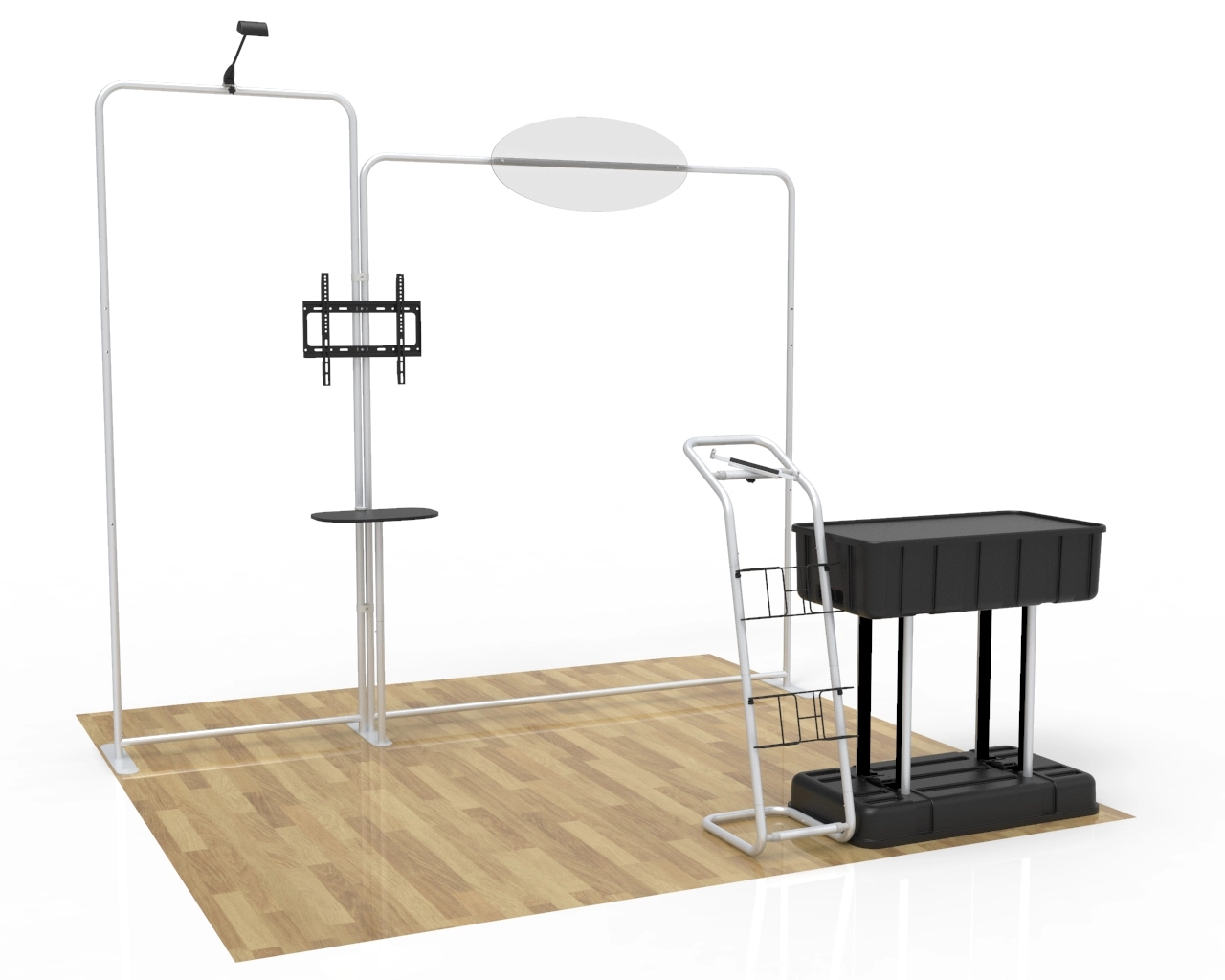 10ft Portable Fashion Brands Trade Show Booth Idea 14