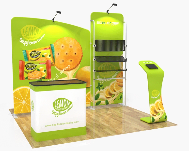 10ft Portable Food & Snack Trade Show Booth Idea 21 