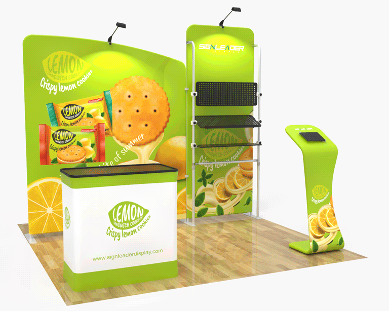 10ft Portable Food & Snack Trade Show Booth Idea 21 