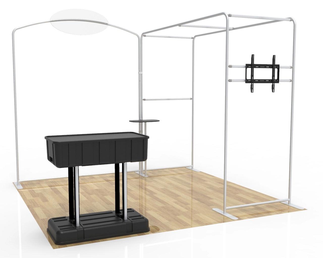 10ft Portable Makeup & Beauty Trade Show Booth Idea 08