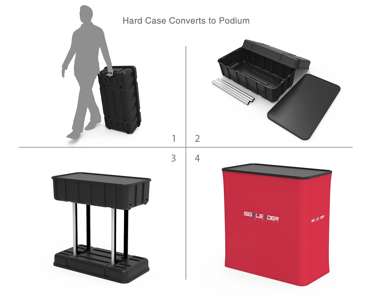 10ft Portable Makeup & Beauty Trade Show Booth Idea 08