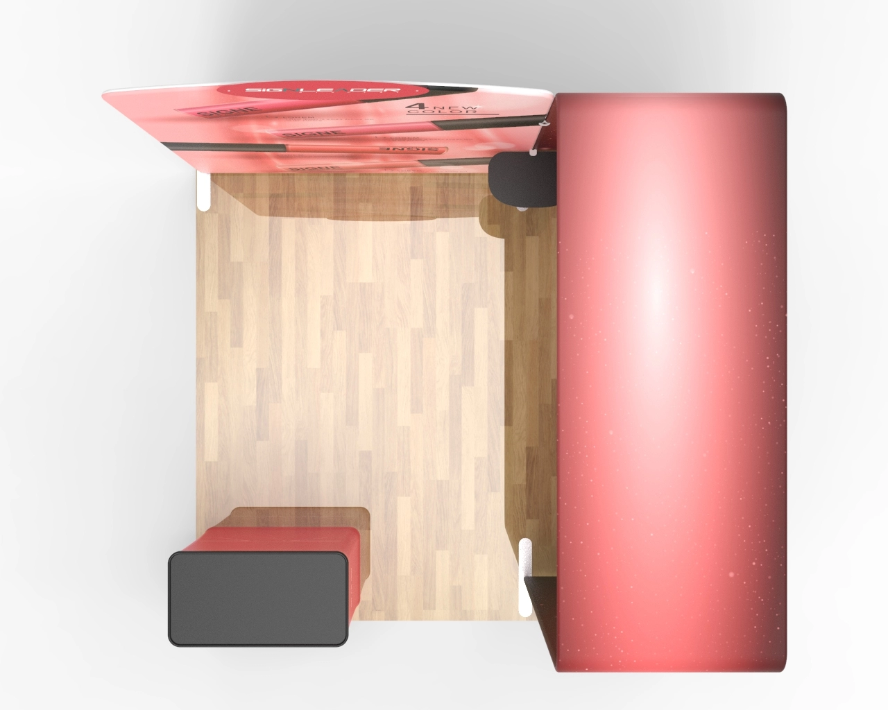 10ft Portable Makeup & Beauty Trade Show Booth Idea 08