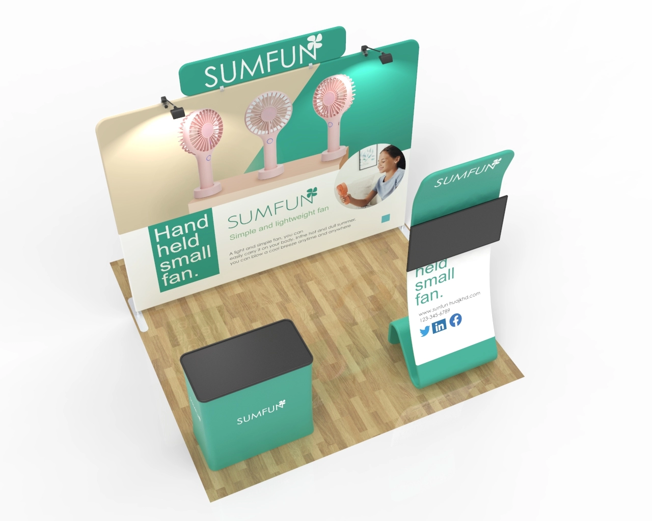 10ft Trade Show Booth Package 25 for Small Appliances