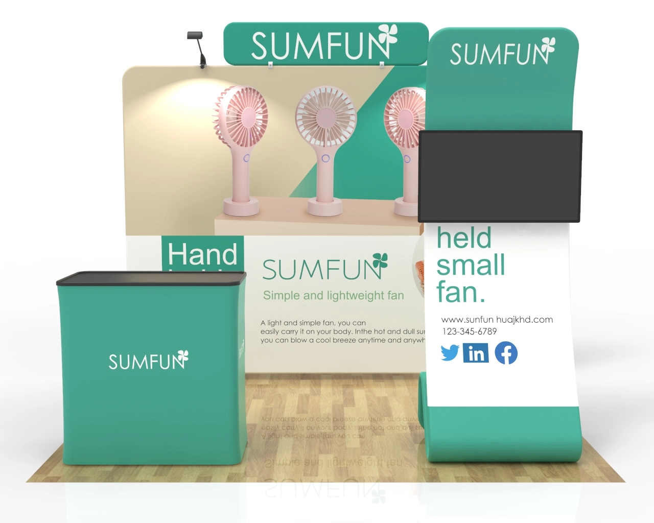 10ft Trade Show Booth Package 25 for Small Appliances