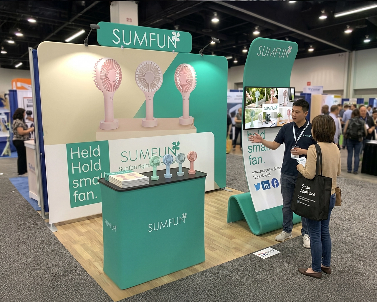 10ft Trade Show Booth Package 25 for Small Appliances