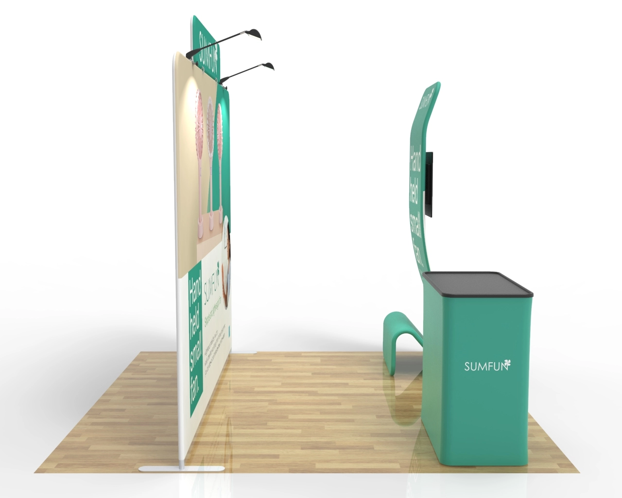 10ft Trade Show Booth Package 25 for Small Appliances