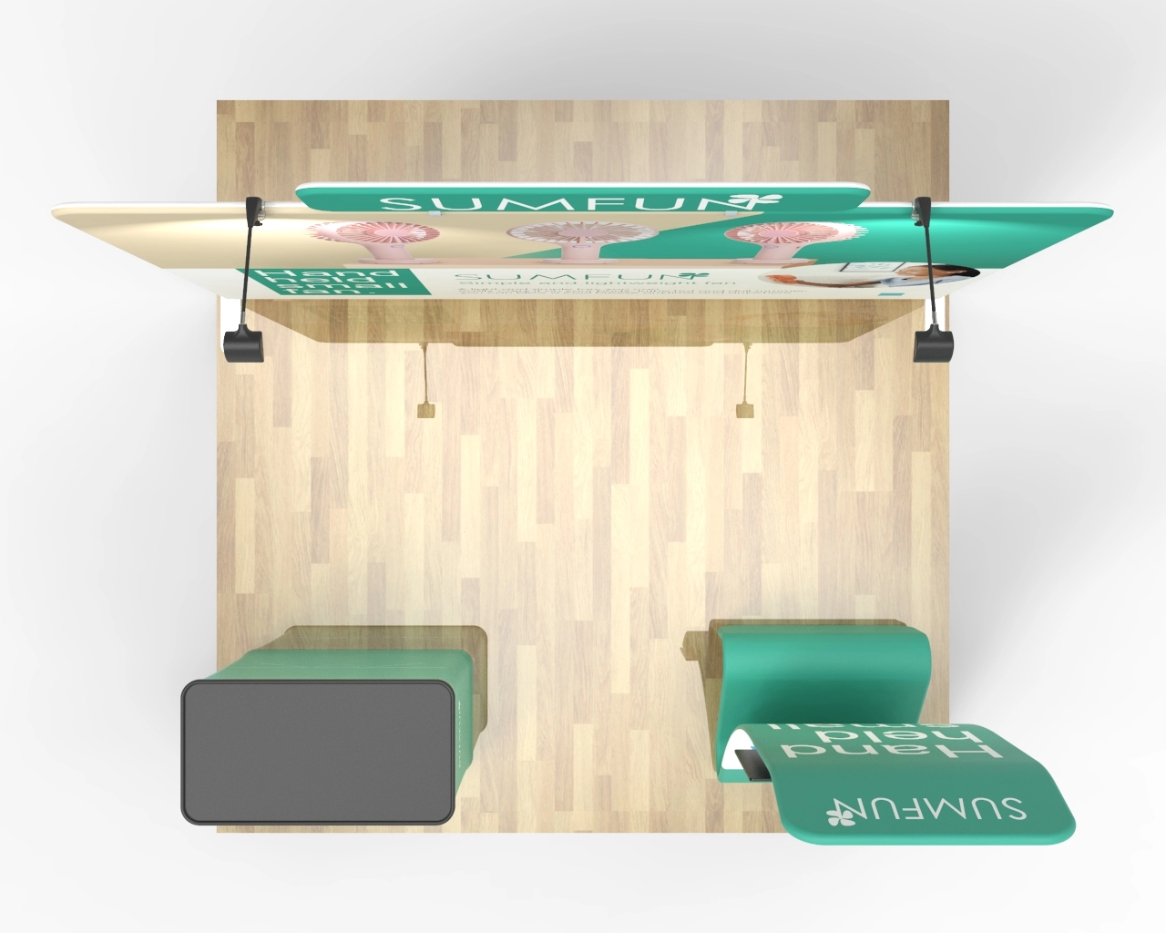 10ft Trade Show Booth Package 25 for Small Appliances