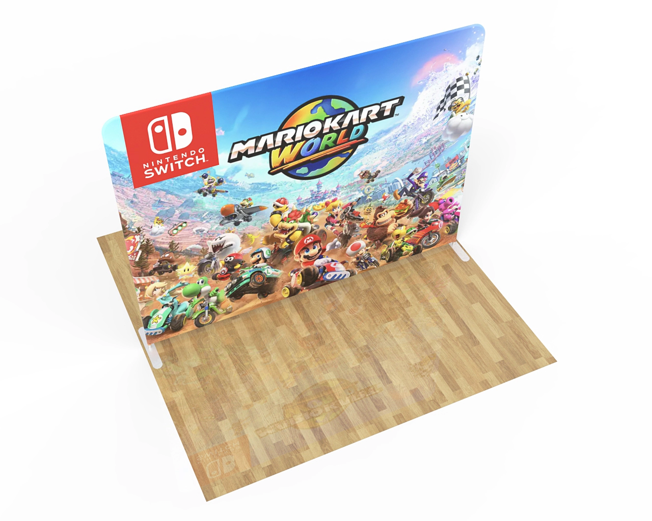 10ft Straight Portable Event and Media Backdrop 