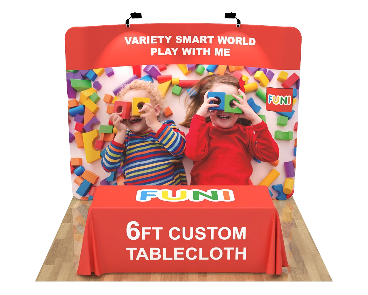 10ft Custom Toy & Kids Gift Trade Show Backdrop 02