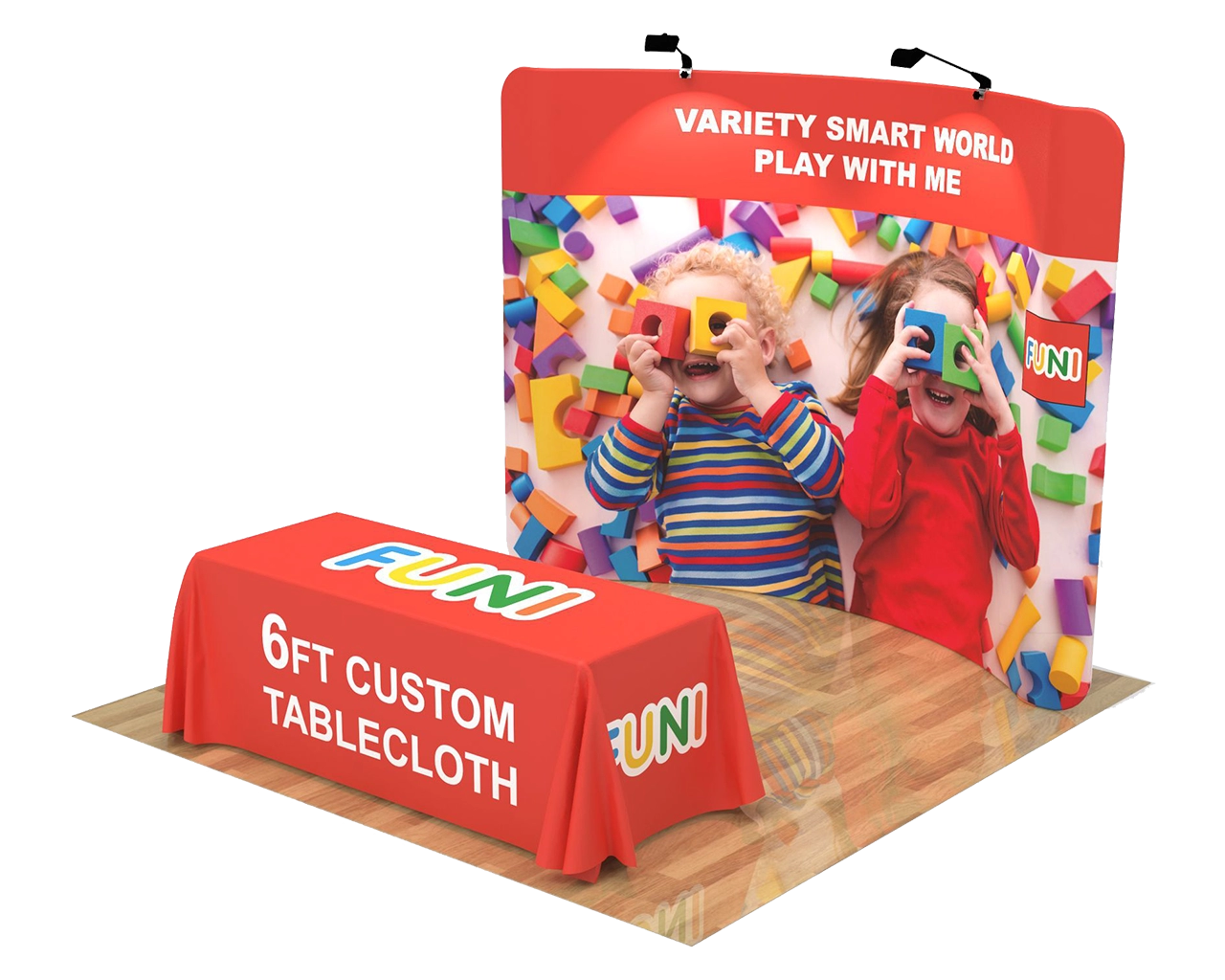 10ft Custom Toy & Kids Gift Trade Show Backdrop 02
