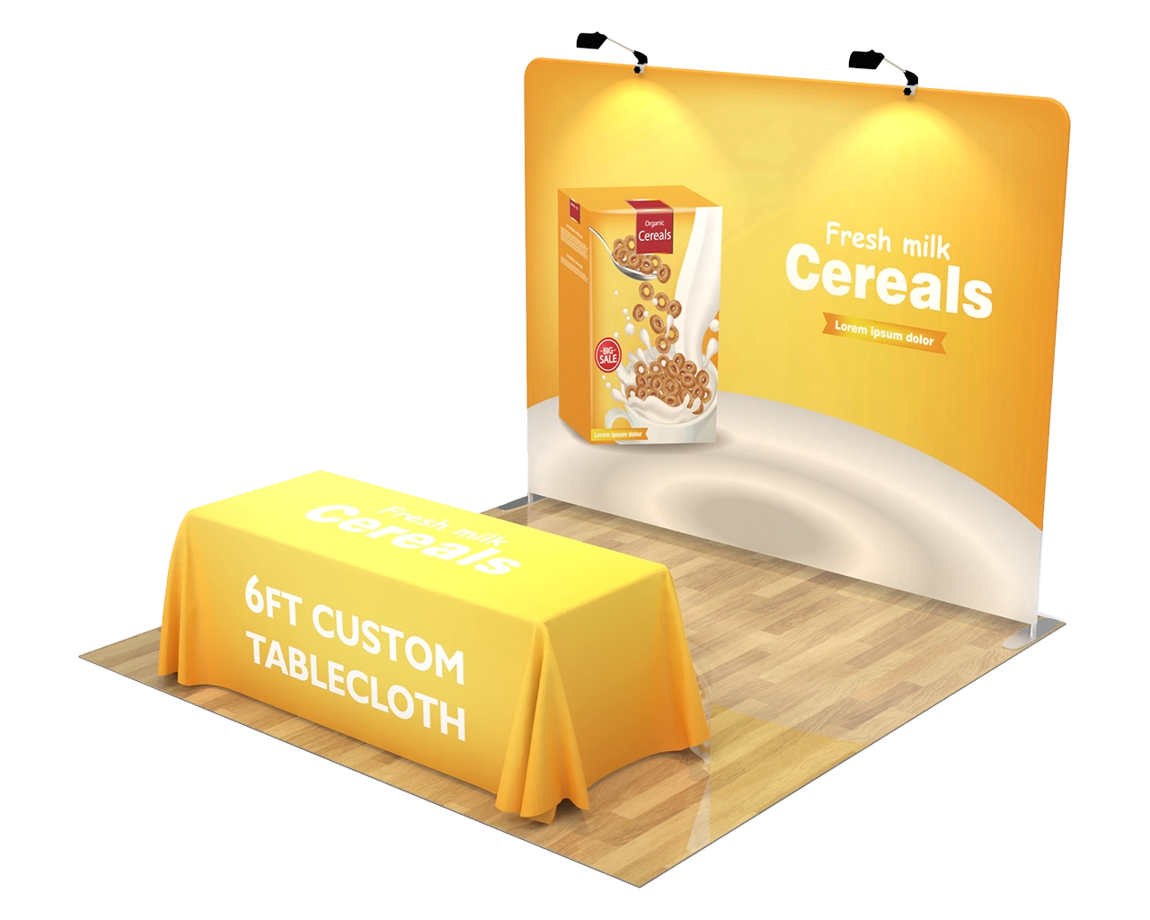 10ft Cereal & Snack Food Trade Show Backdrop 05