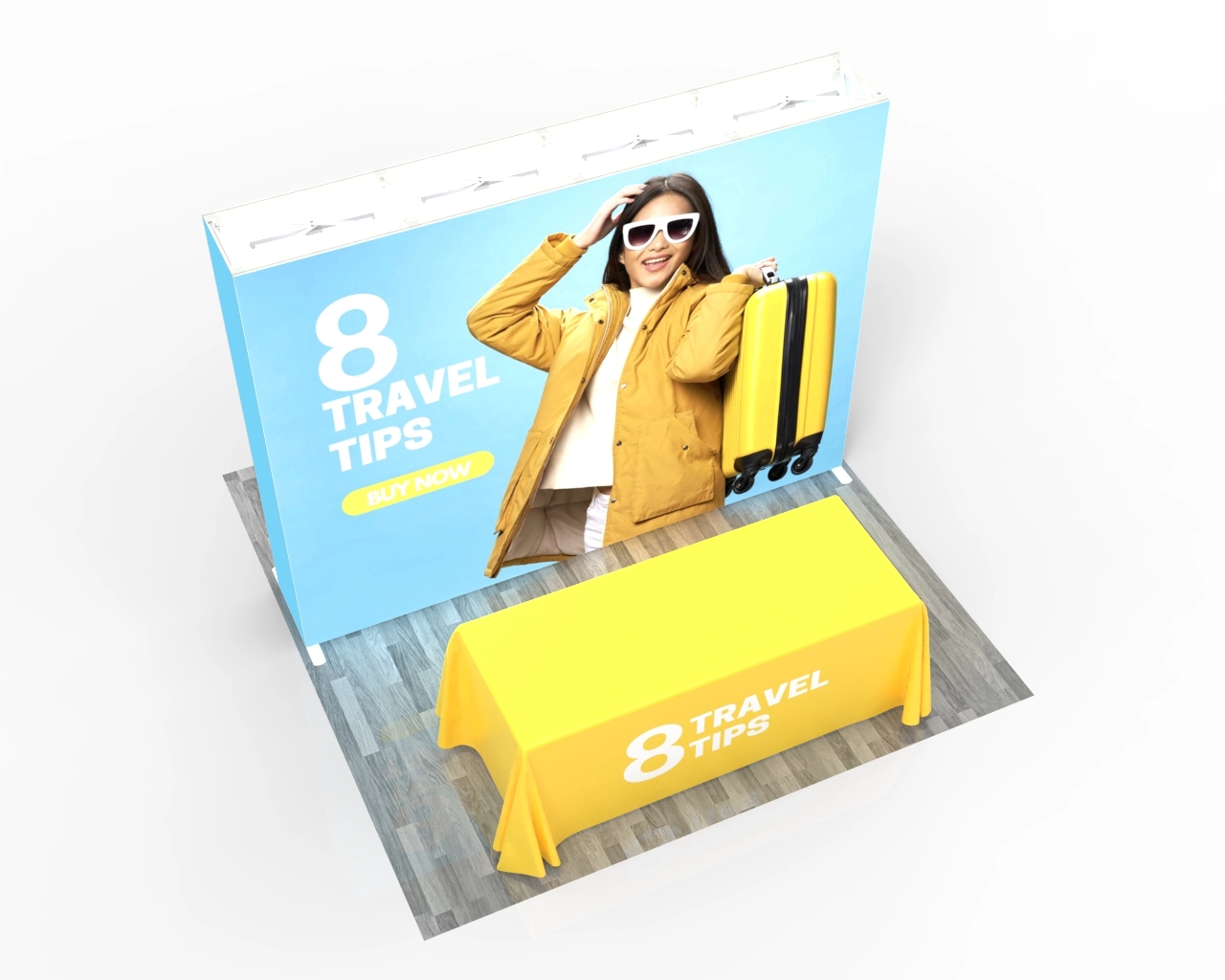 10ft SEGQuick™ Booth 22 - Pop Up Backlit