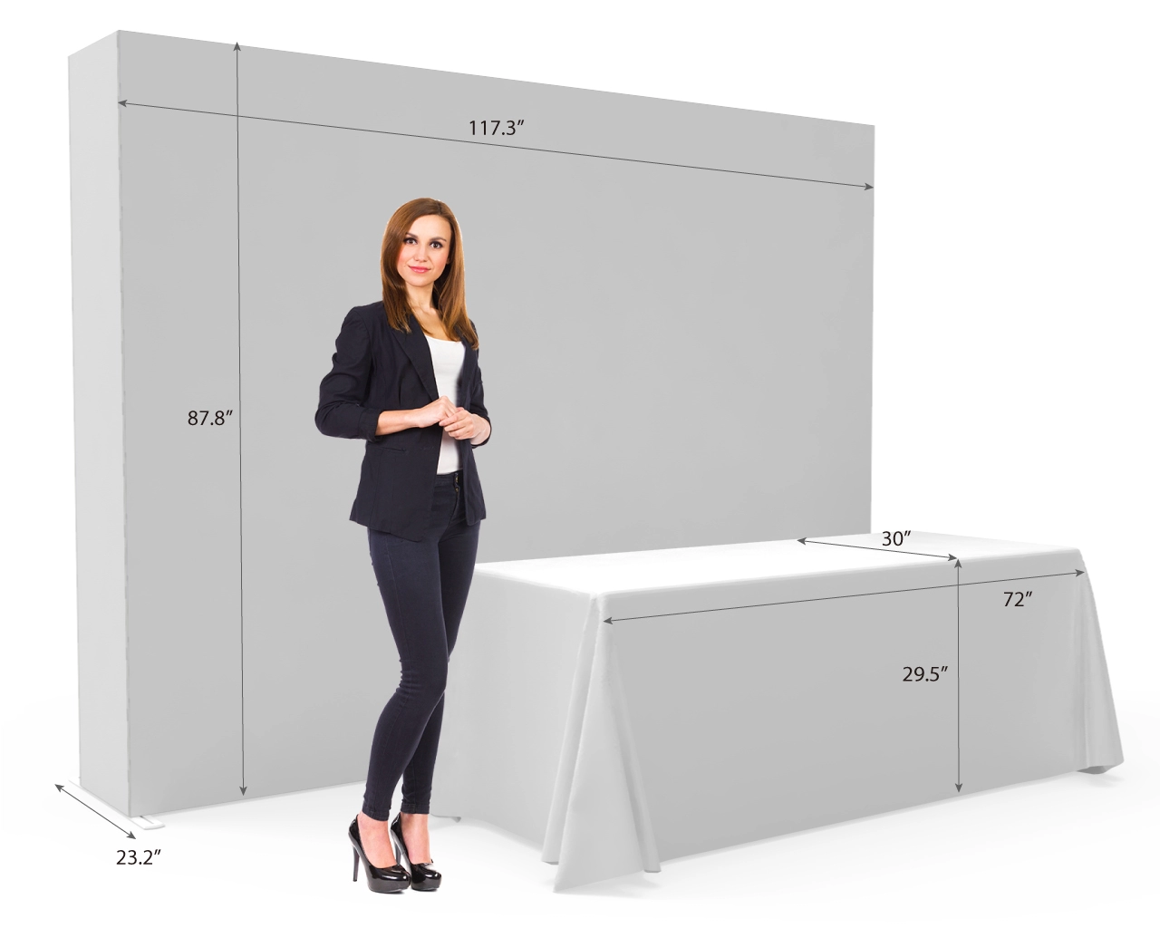 10ft SEGQuick™ Booth 22 - Pop Up Backlit