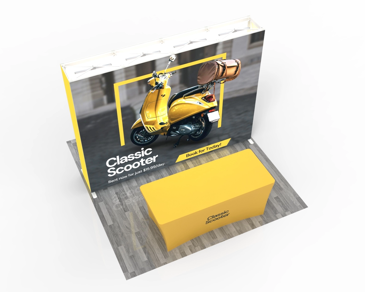 10ft SEGQuick™ Booth 23 - Pop Up Backlit