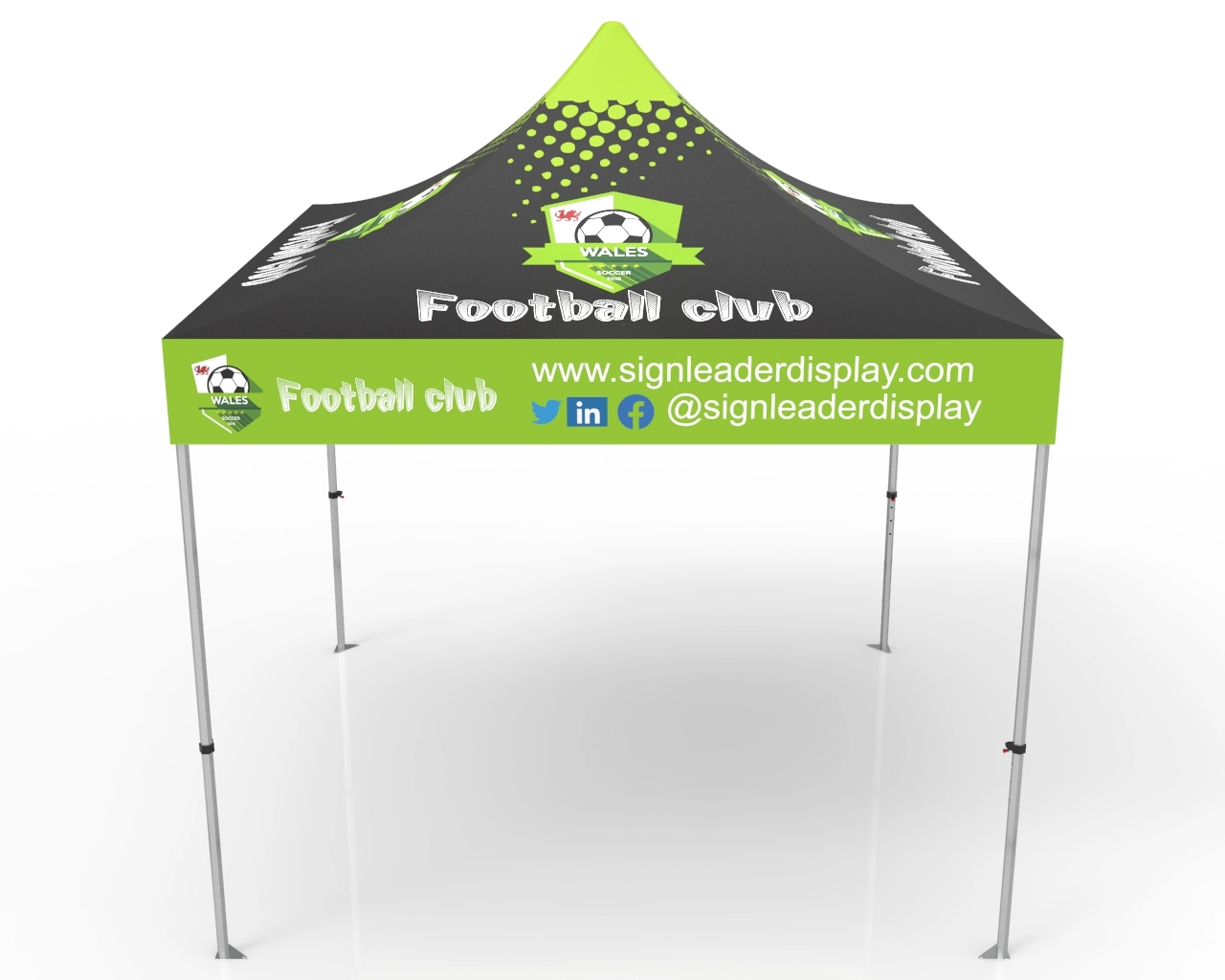 Custom 10x10 Pop Up Canopy Tent (Full Color)