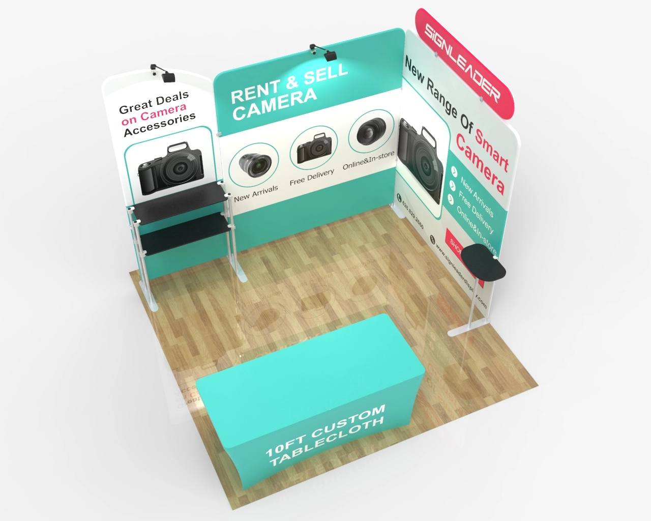 10x10 Portable Trade Show Booth Kit U for Photography Equipment & Accessories