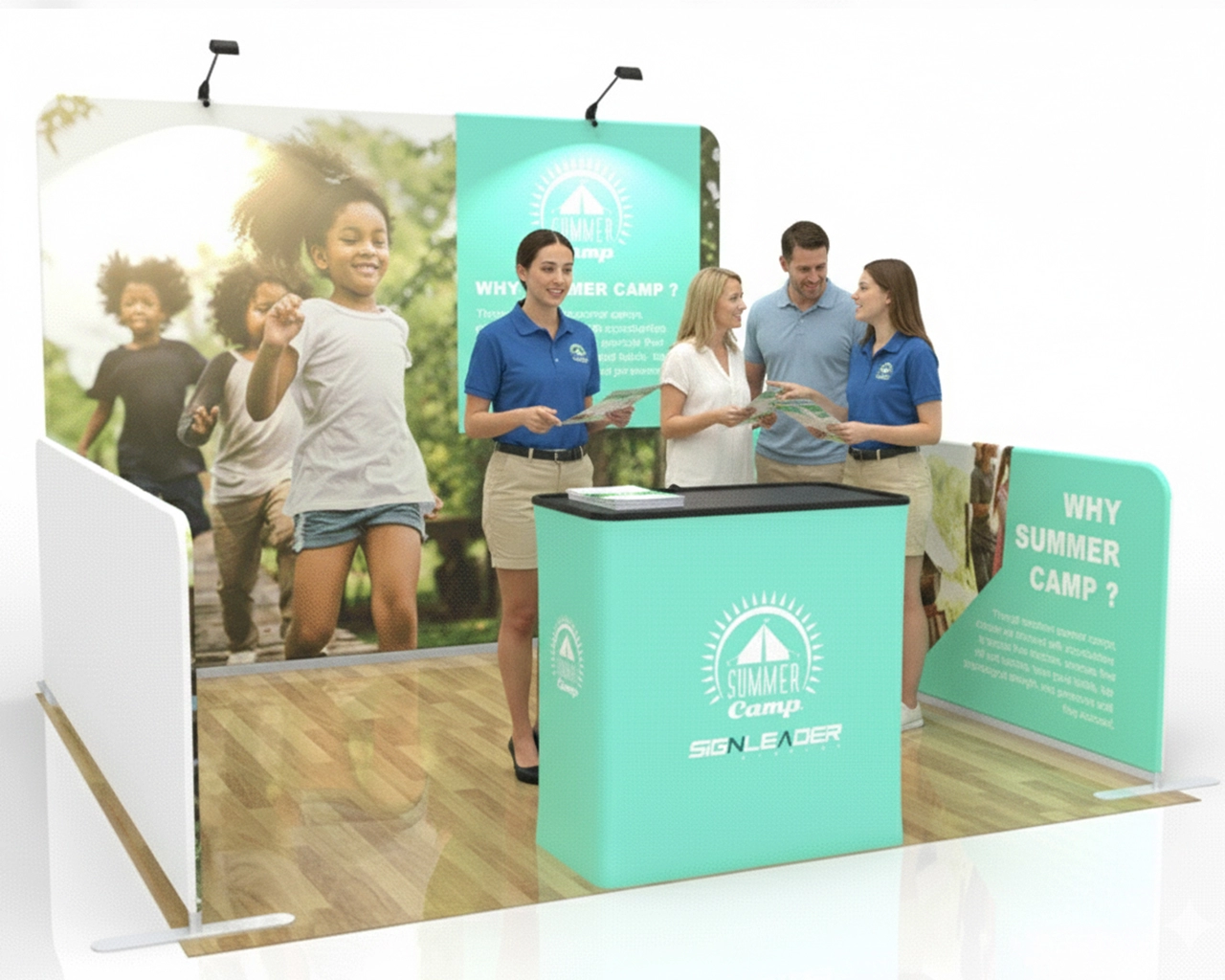 10x10 Small Commercial Trade Show Booth Idea 01