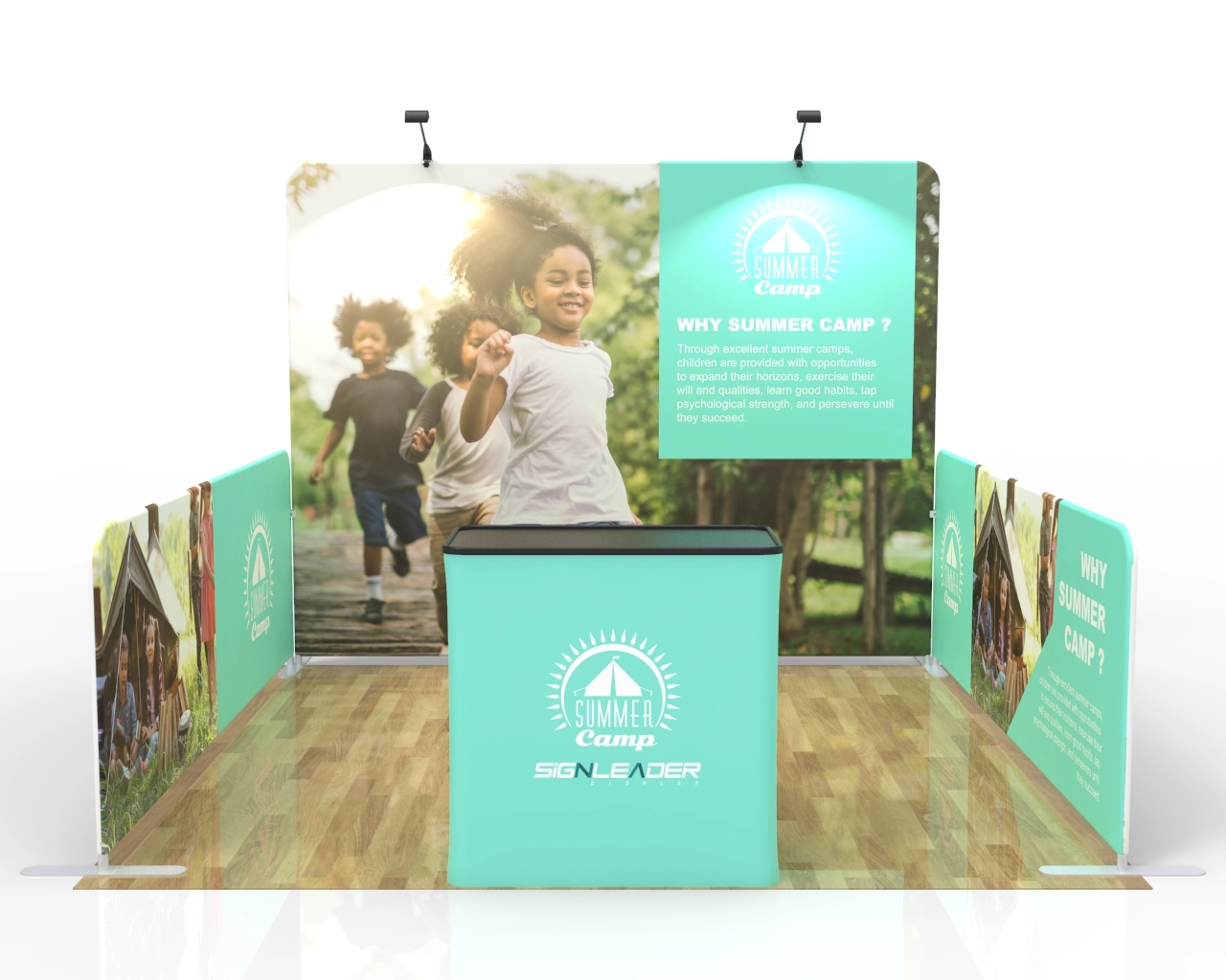 10x10 Small Commercial Trade Show Booth Idea 01