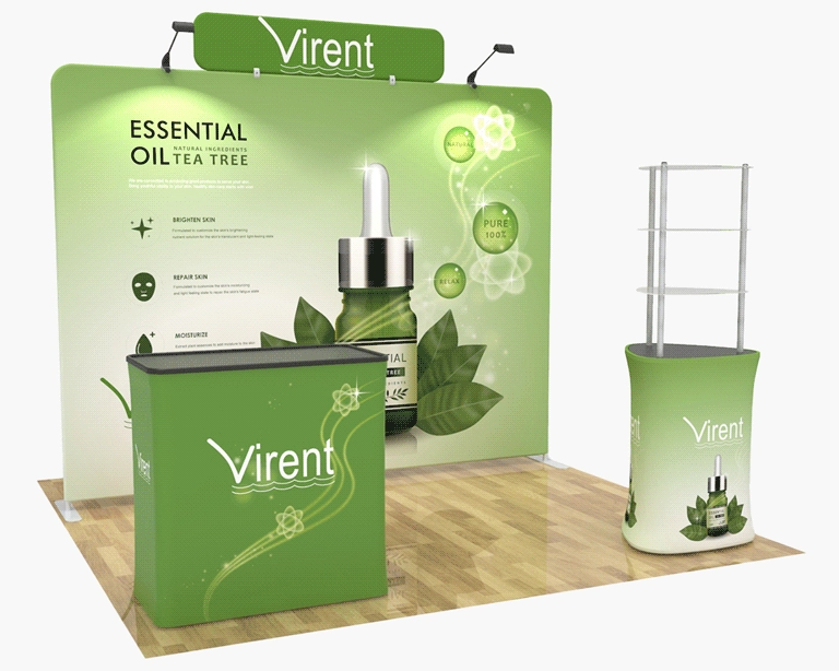 10x10 Trade Show Booth Package 23 for Spa, Wellness & Natural Beauty