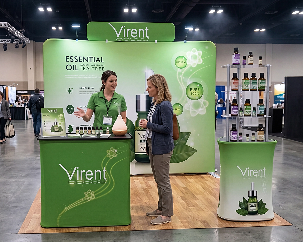 10x10 Trade Show Booth Package 23 for Spa, Wellness & Natural Beauty