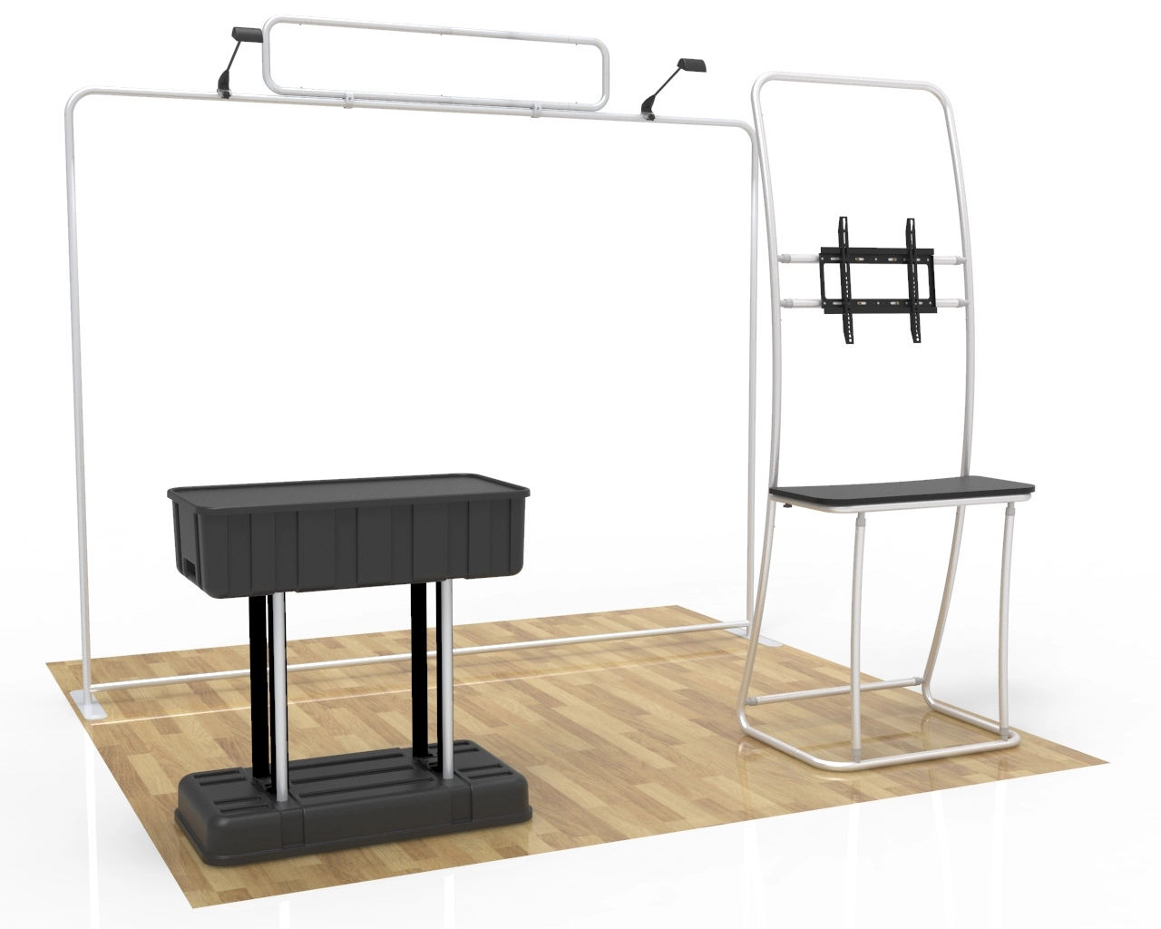 10x10 Trade Show Booth Package 27 for Health & Beauty Products