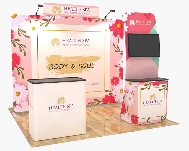 10x10 Trade Show Booth Package 27 for Health & Beauty Products
