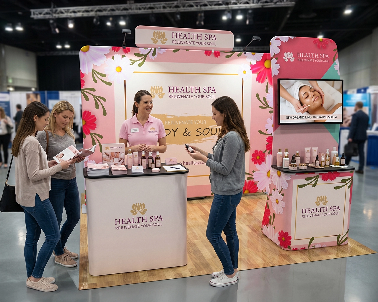 10x10 Trade Show Booth Package 27 for Health & Beauty Products