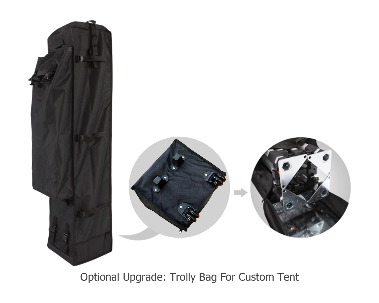Custom Pop Up Canopy Tent 10x10 with Single-Sided Full Backwall & 2 x Single-Sided Full Sidewalls